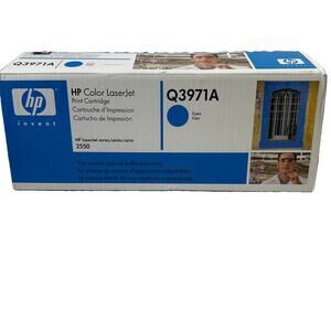 Genuine HP 123A Cyan Toner Q3971A - New Open Box Inner Bag Sealed